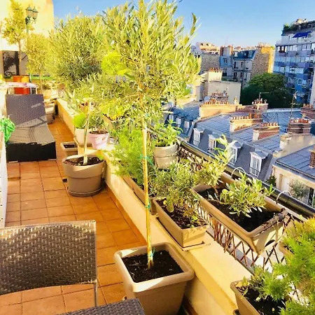Terrasse Vue Tour Eiffel